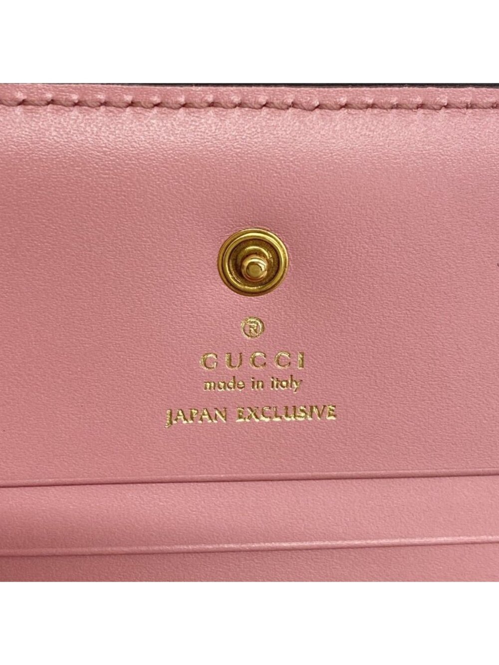 Gucci Wallet Guccissima Cherry Leather Pink Gold - Picture 4 of 7
